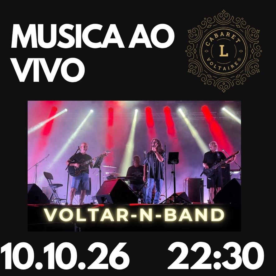 Voltar-N-Band música ao vivo poster, Cabaret Voltaire, 10 October 2026, 22:30